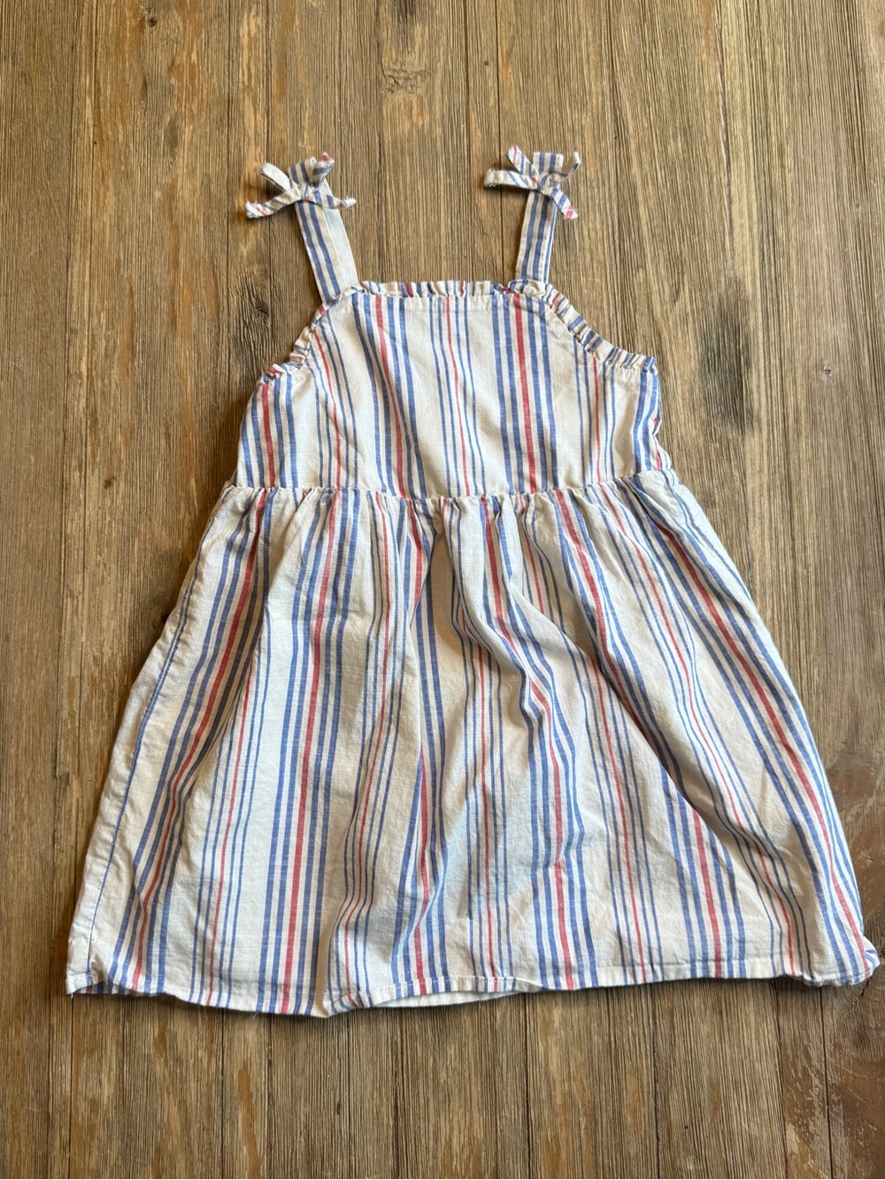 Cat & Jack Striped Sundress in Red White & Blue Stripes, 4th of July, 4T